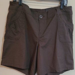 Size 14 Womens Chocolate Brown Lane Bryant Cotton Shorts